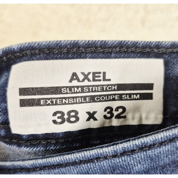 Buffalo David Bitton Axel Slim Stretch Jeans Men’s 38x32 Blue Denim - Picture 3 of 15